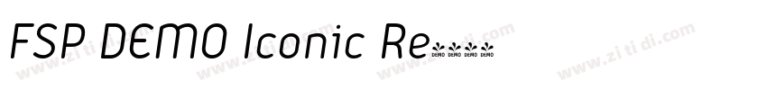 FSP DEMO Iconic Re字体转换 FSP DEMO Iconic Re字体转换